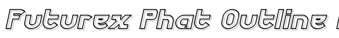 Futurex Phat Outline Italic font